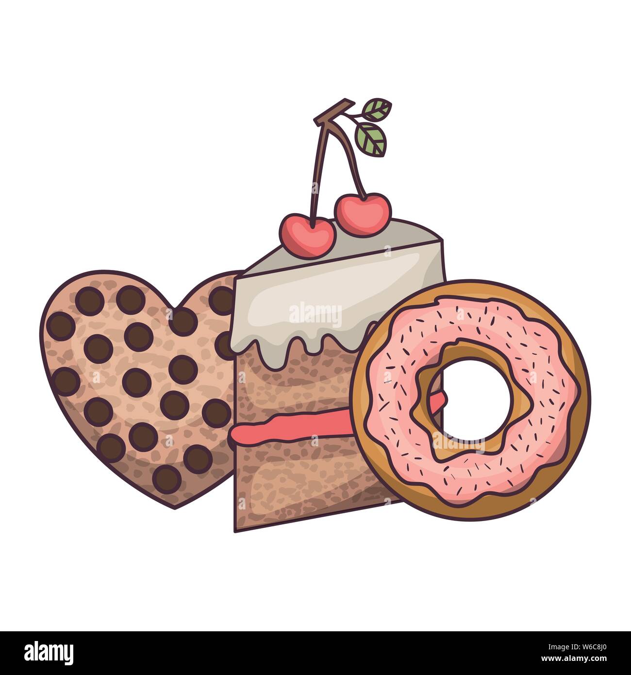 delicious bakery cakes and cookies Stock Vector Image & Art - Alamy