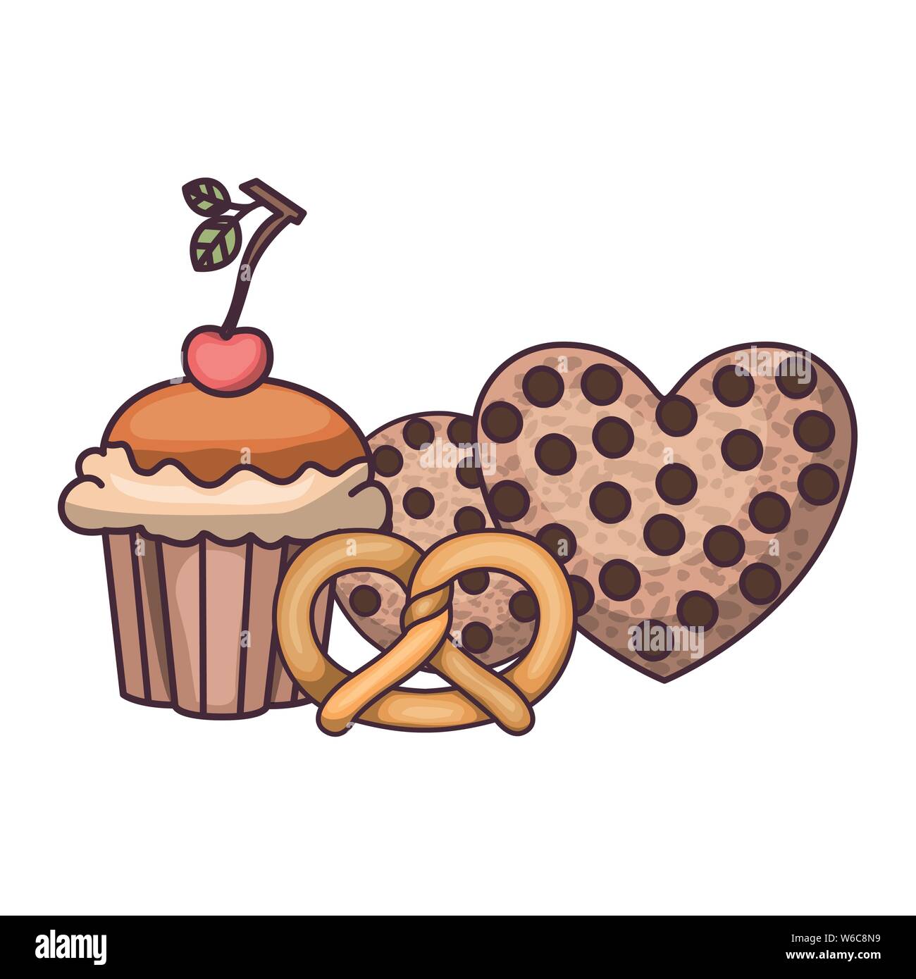 delicious bakery cakes and cookies Stock Vector Image & Art - Alamy