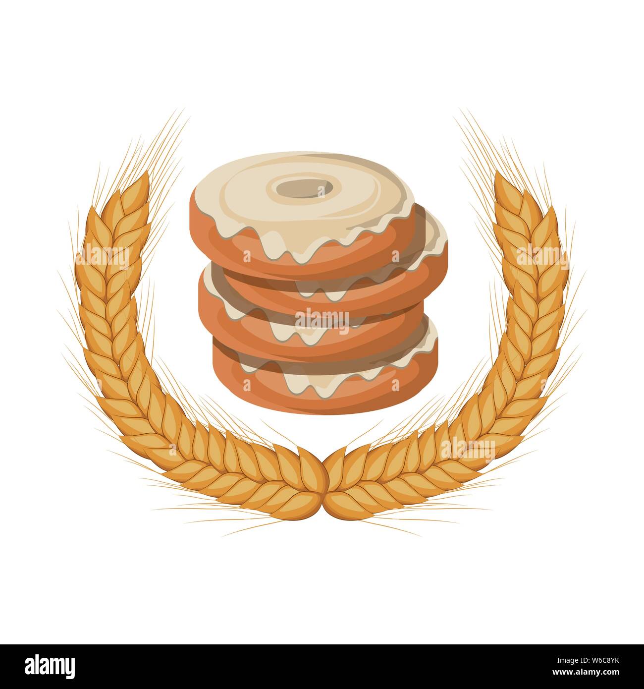 set of bakery donuts fresh and delicious Stock Vector Image & Art - Alamy