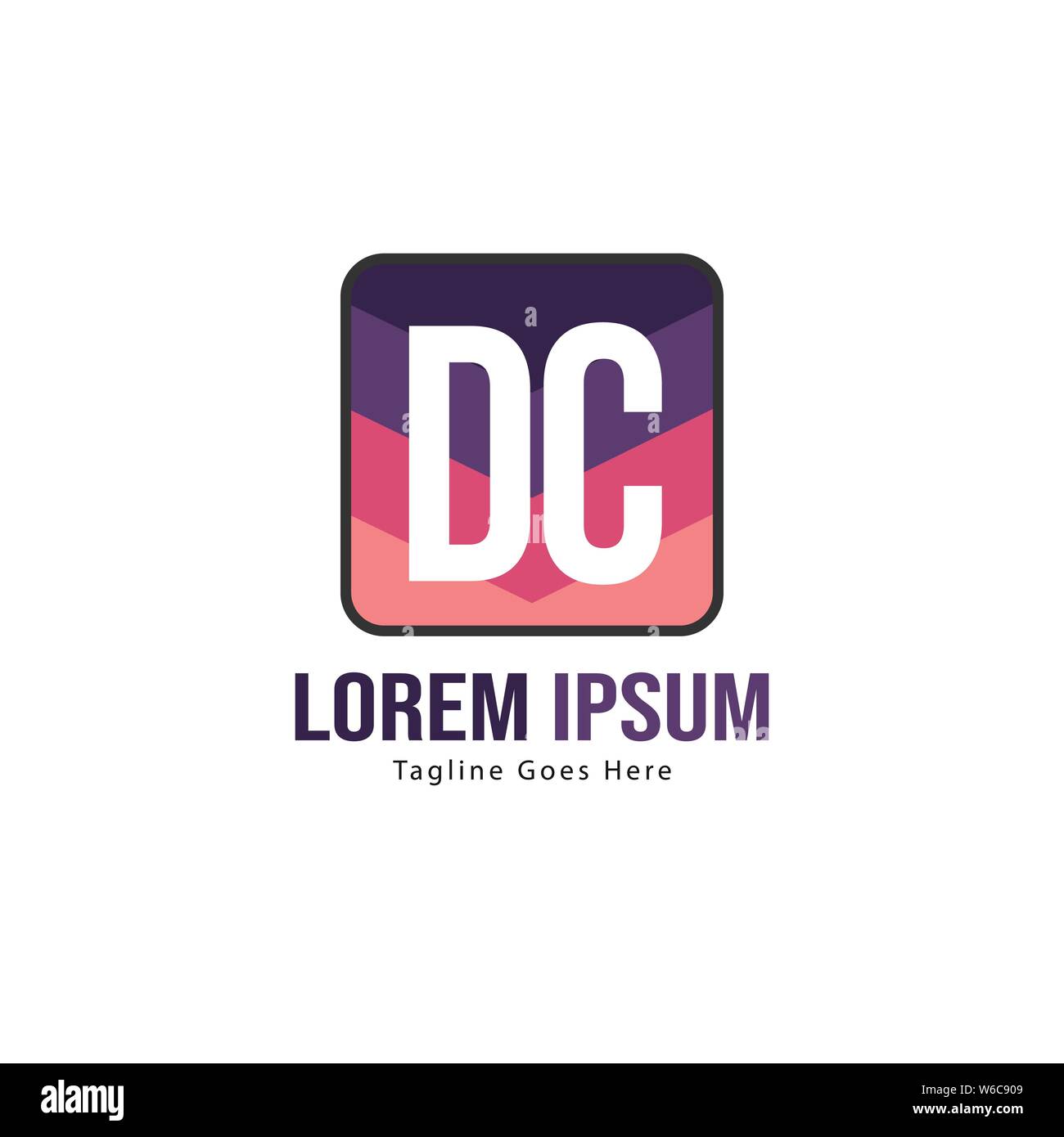 DC Letter Logo Design. Creative Modern DC Letters Icon Illustration ...