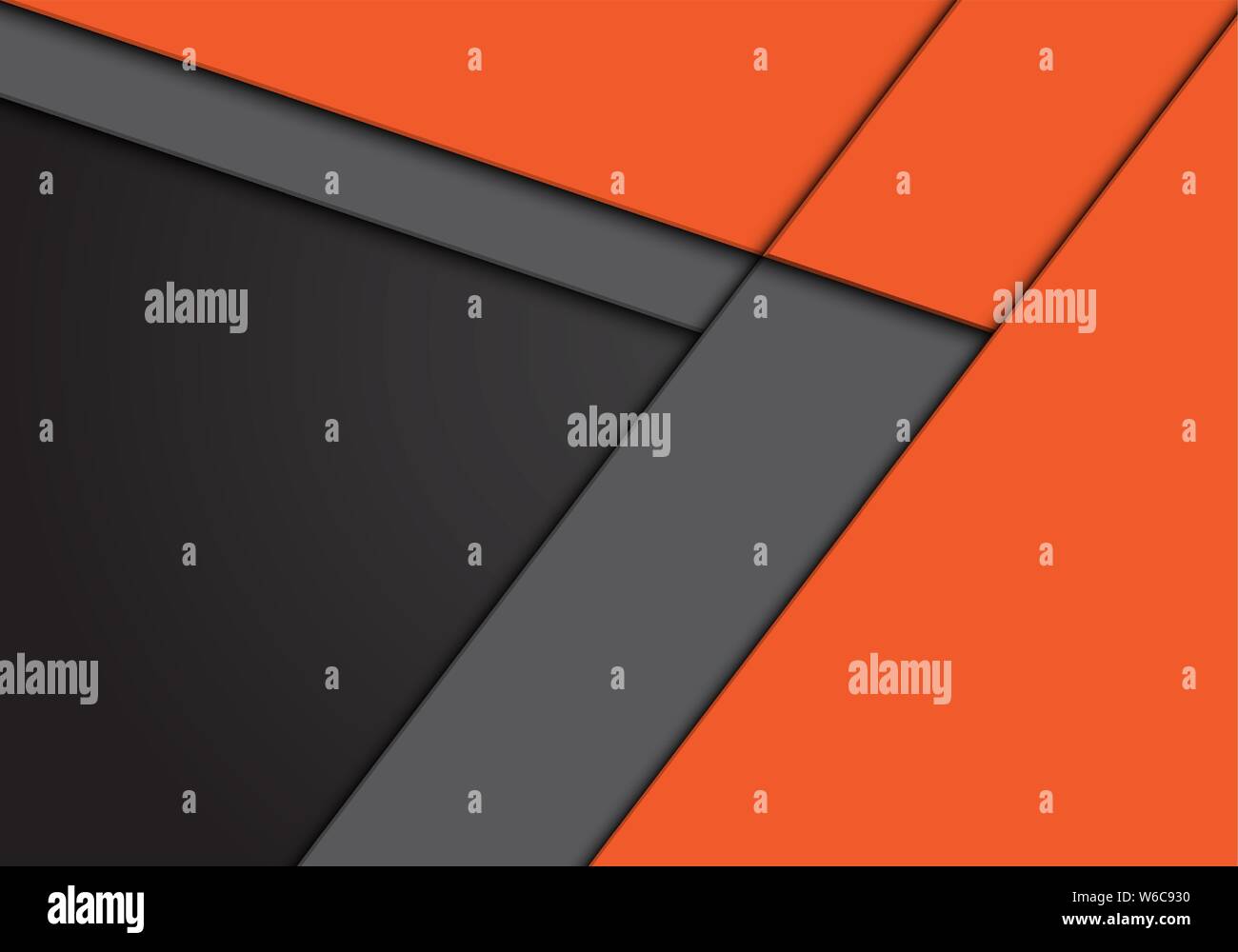 Abstract grey orange arrow direction with blank space design modern ...