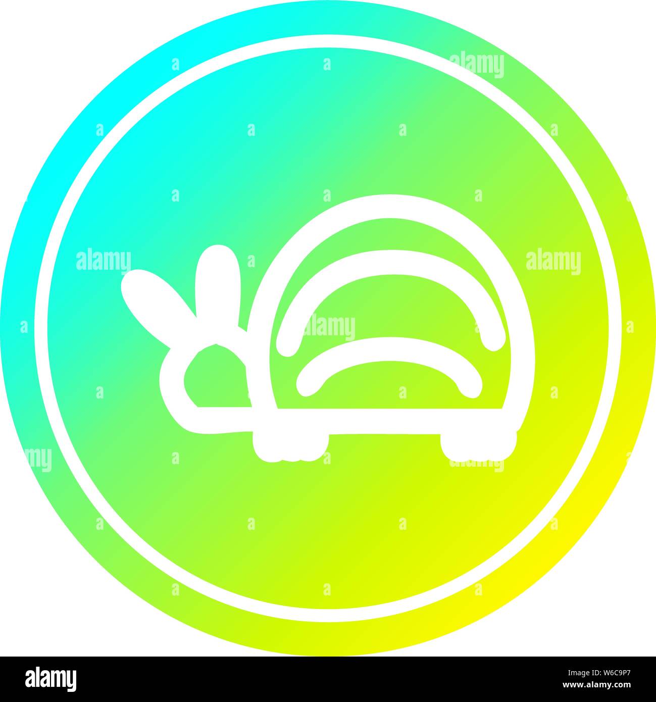 cute beetle circular icon with cool gradient finish Stock Vector Image ...