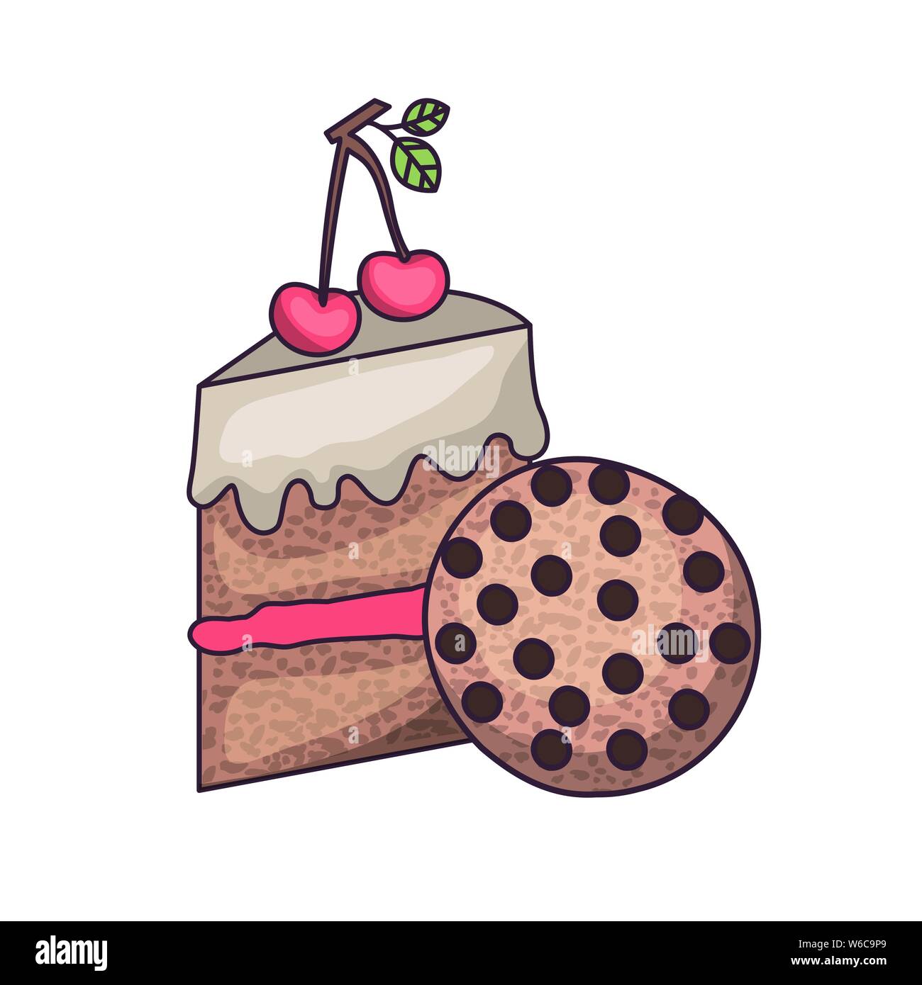 delicious bakery cakes and cookies Stock Vector Image & Art - Alamy
