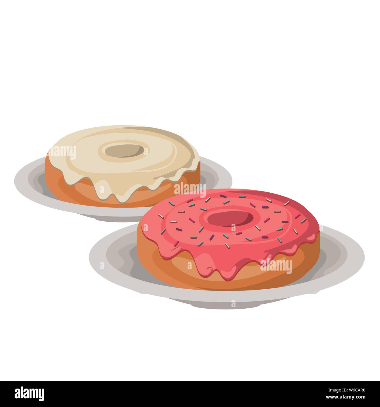 set of bakery donuts fresh and delicious Stock Vector Image & Art - Alamy