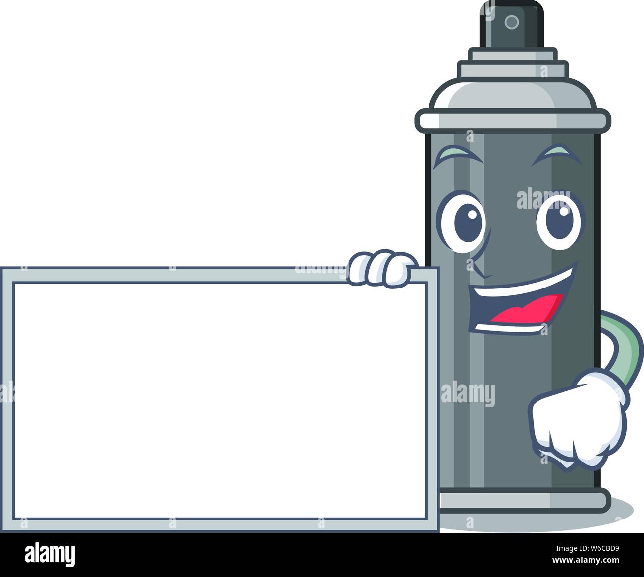 Board Spray Vector With board hair spray isolated with the mascot vector illustration ...