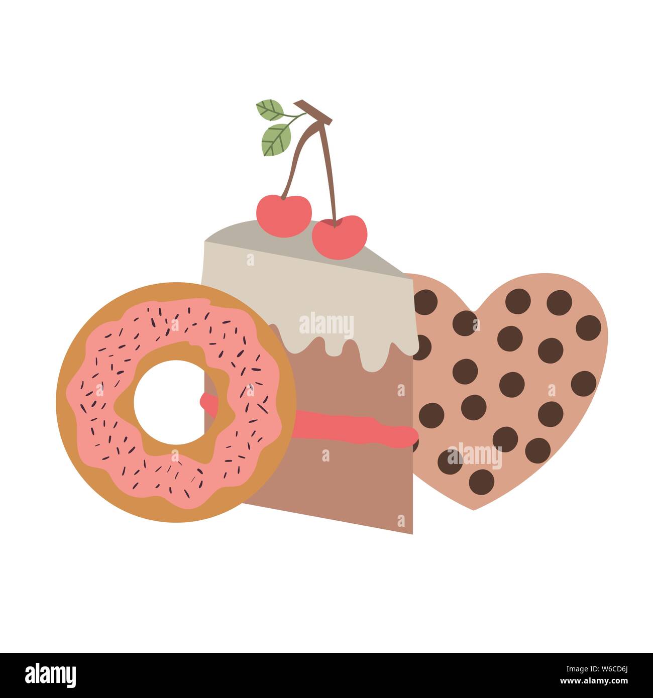 delicious bakery cakes and cookies Stock Vector Image & Art - Alamy