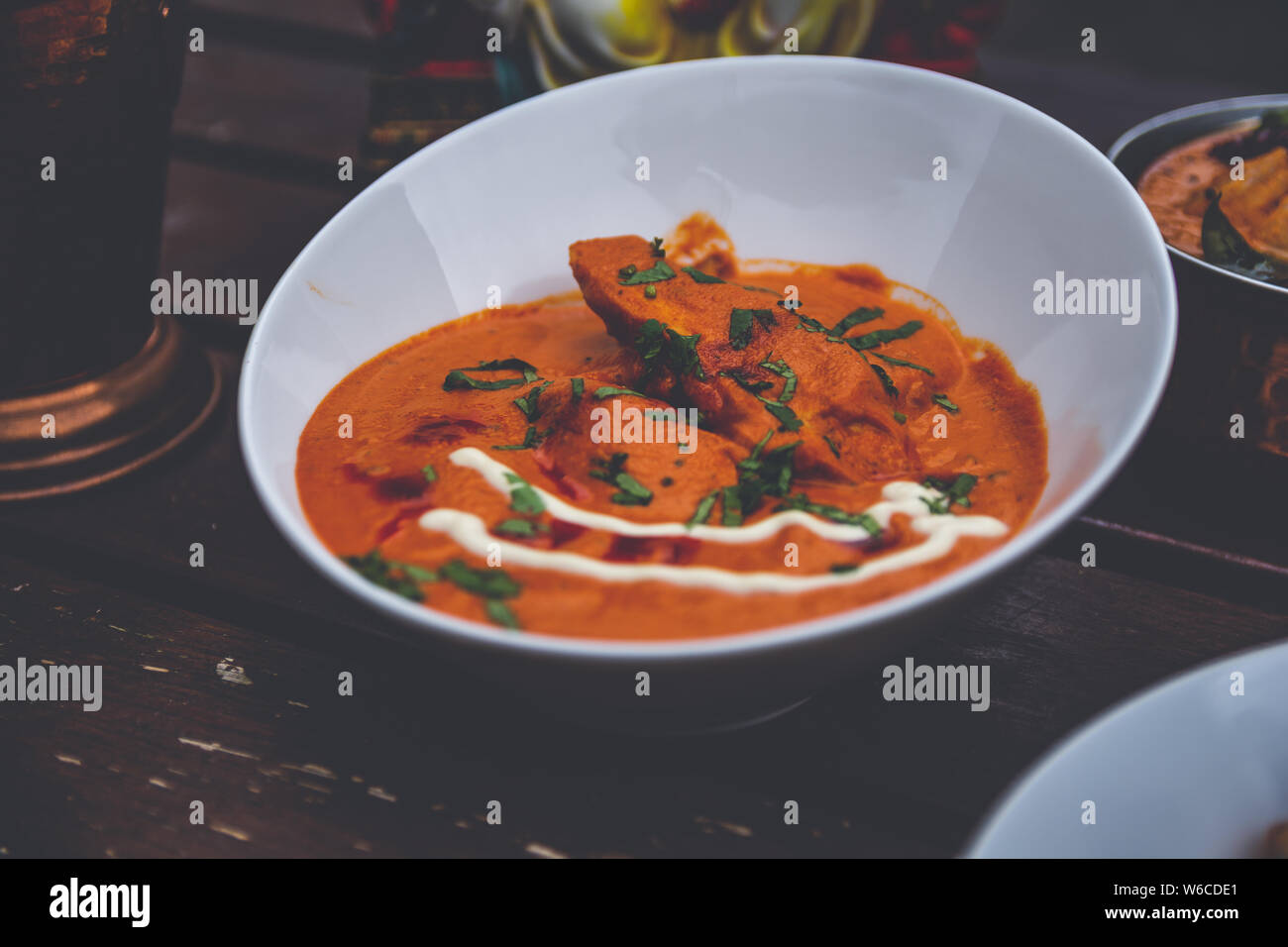Authentic Indian dishes ready to serve Stock Photo Alamy