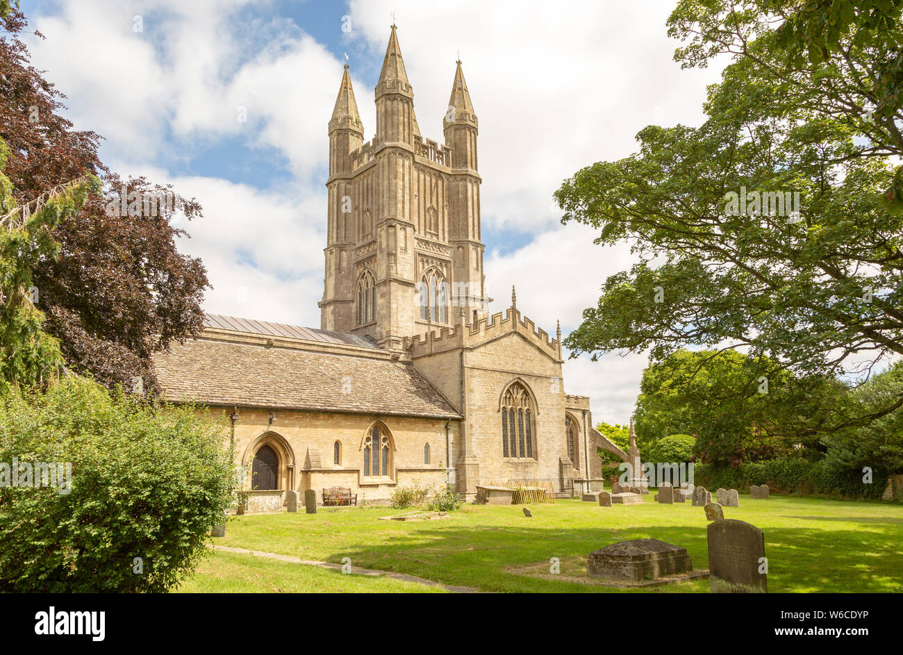 Parish church of Saint Sampson in the Saxon town of Cricklade