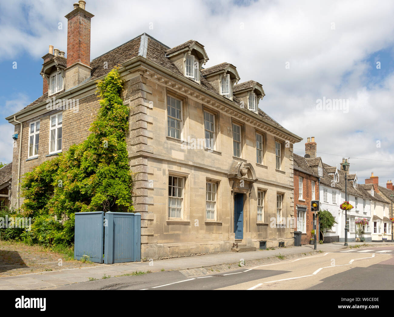 Large house in the Saxon town of Cricklade, Wiltshire, England