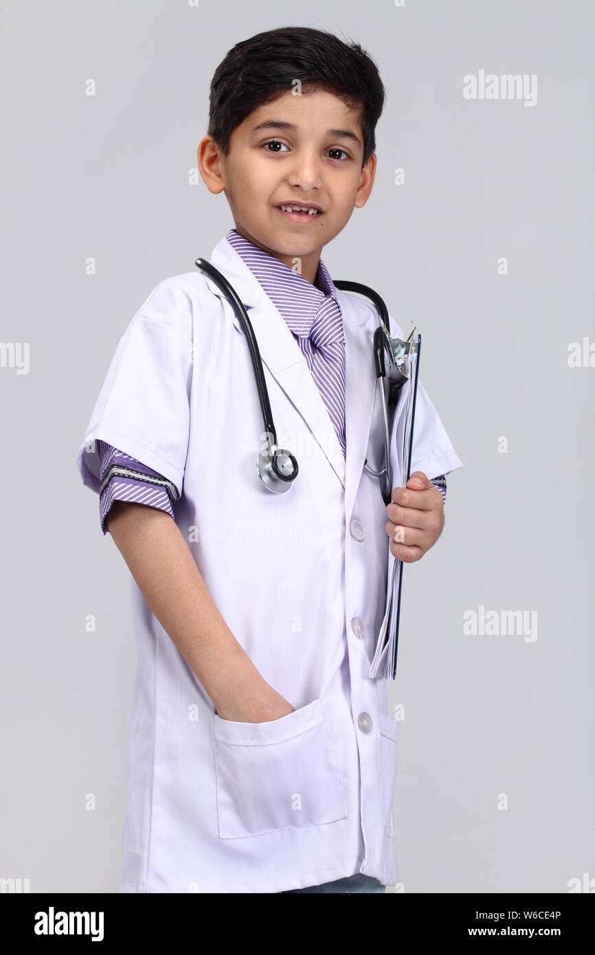 Boy Pretending Doctor High Resolution Stock Photography and Images - Alamy