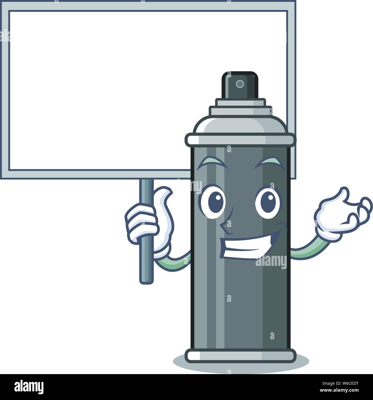Board Spray Vector Bring board hair spray isolated with the mascot vector illustration ...