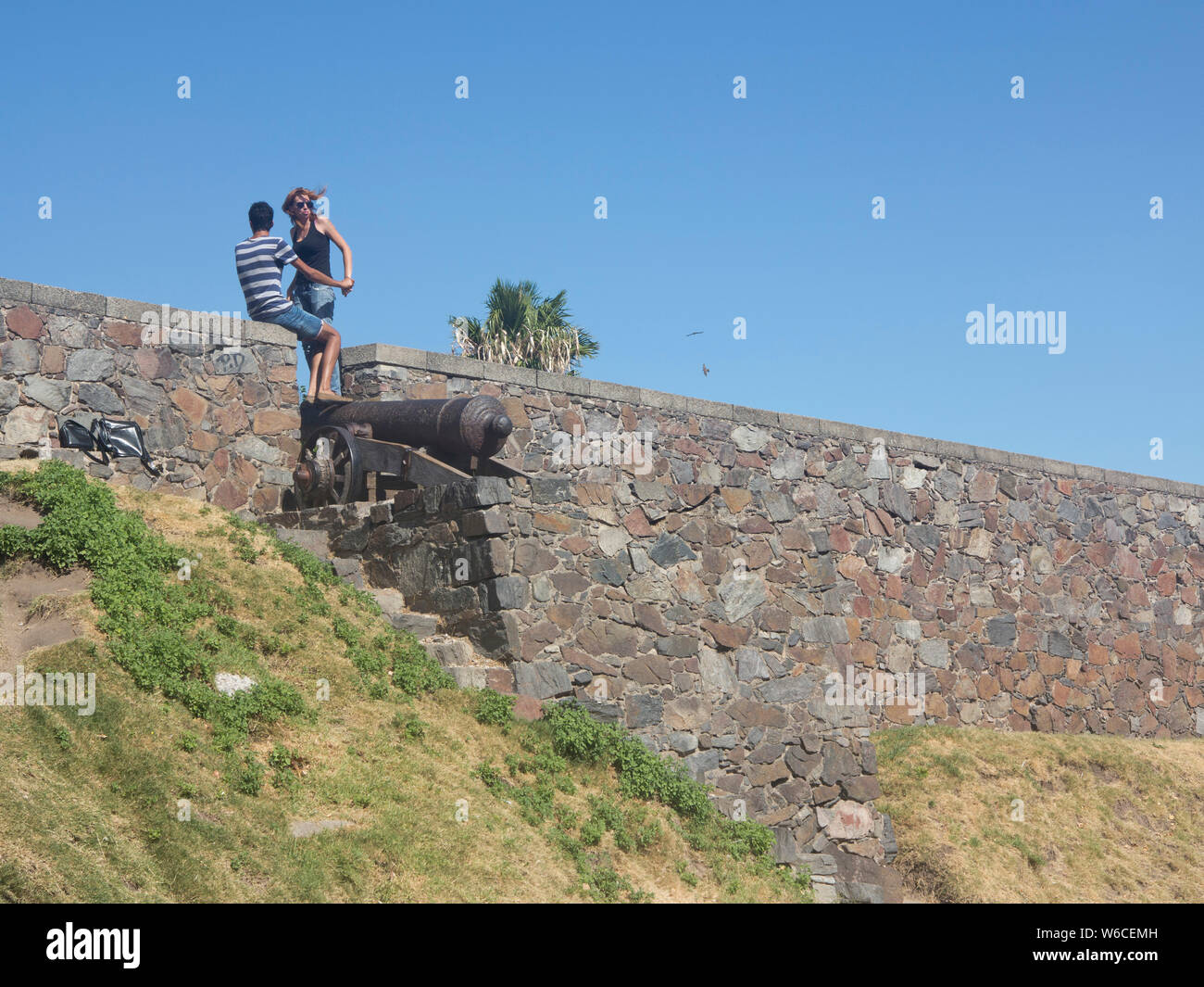 The old colonial town of Colonia in Uruguay Stock Photo