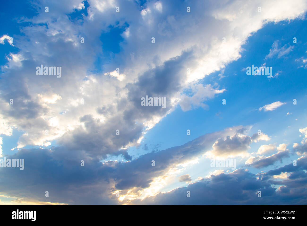 blue sky with clouds. natural background Stock Photo - Alamy
