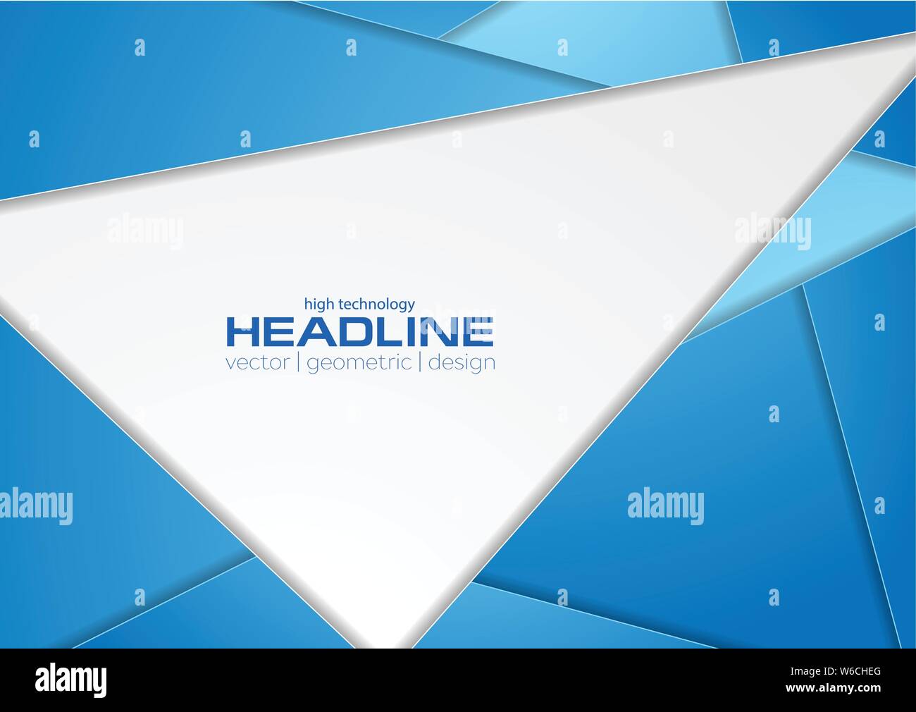 Blue and grey polygonal tech corporate abstract background. Vector ...