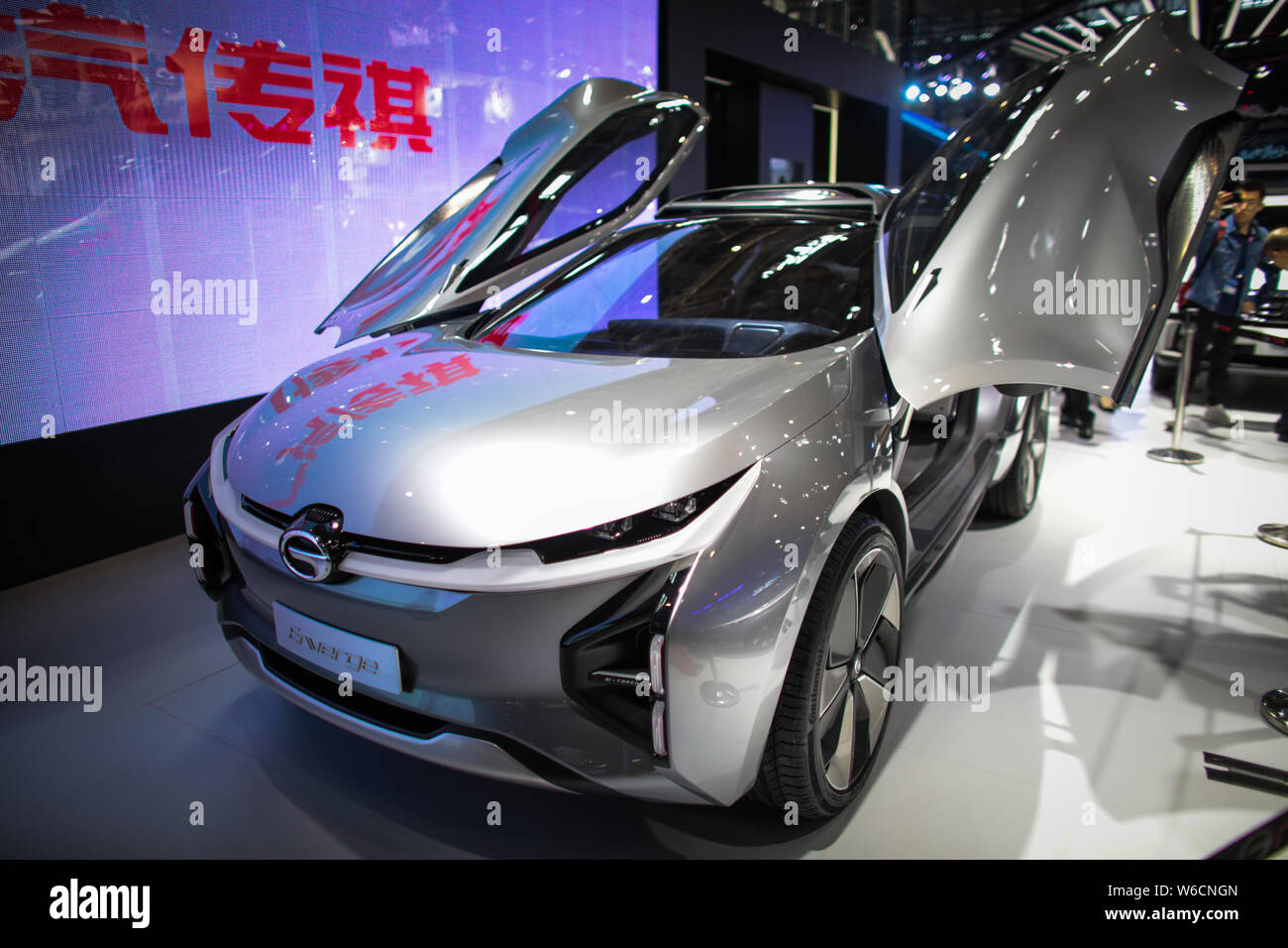 A Trumpchi Enverge electric concept car of GAC Group is on display