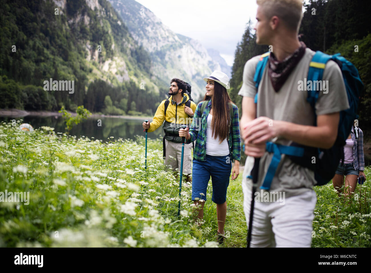 Hiking in nature hi-res stock photography and images - Alamy