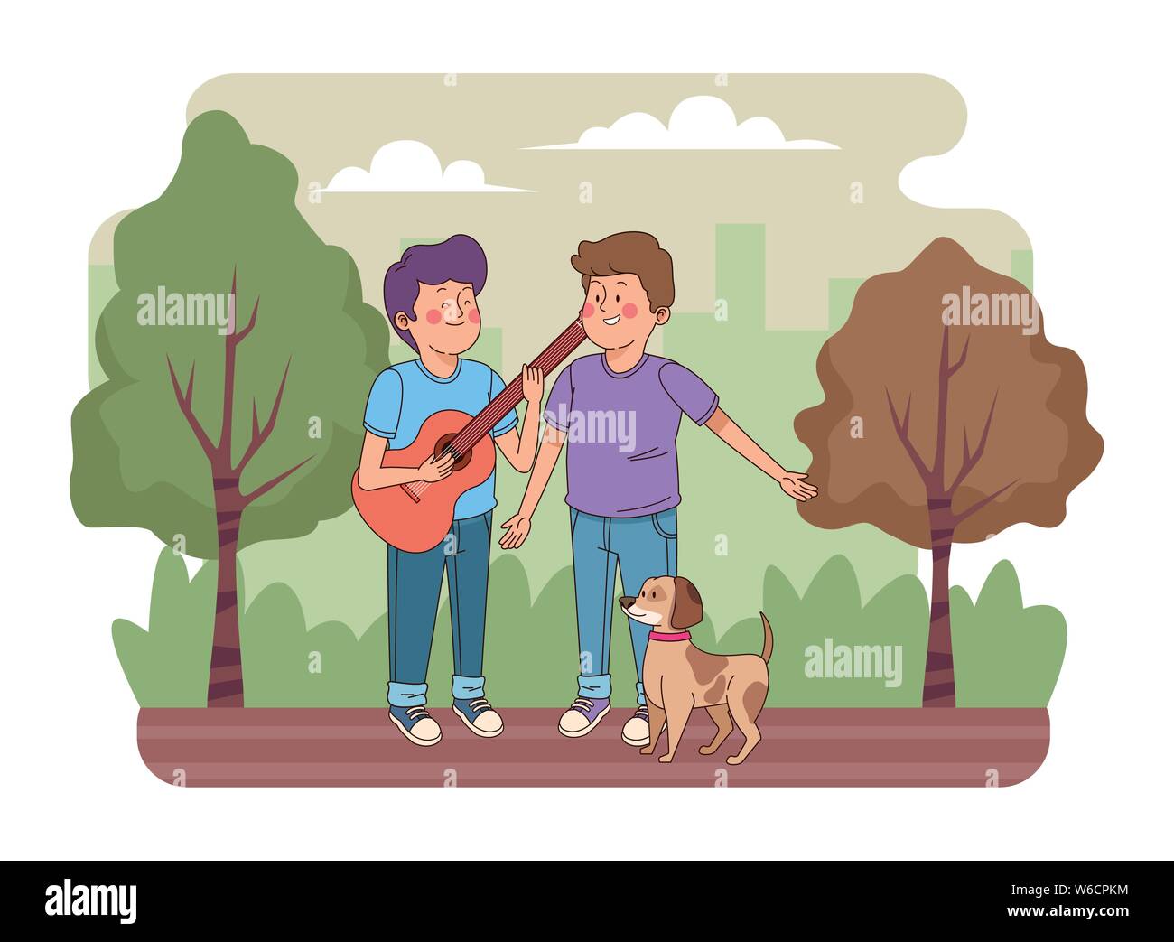 Teenagers friends smiling and having fun Stock Vector Image & Art - Alamy