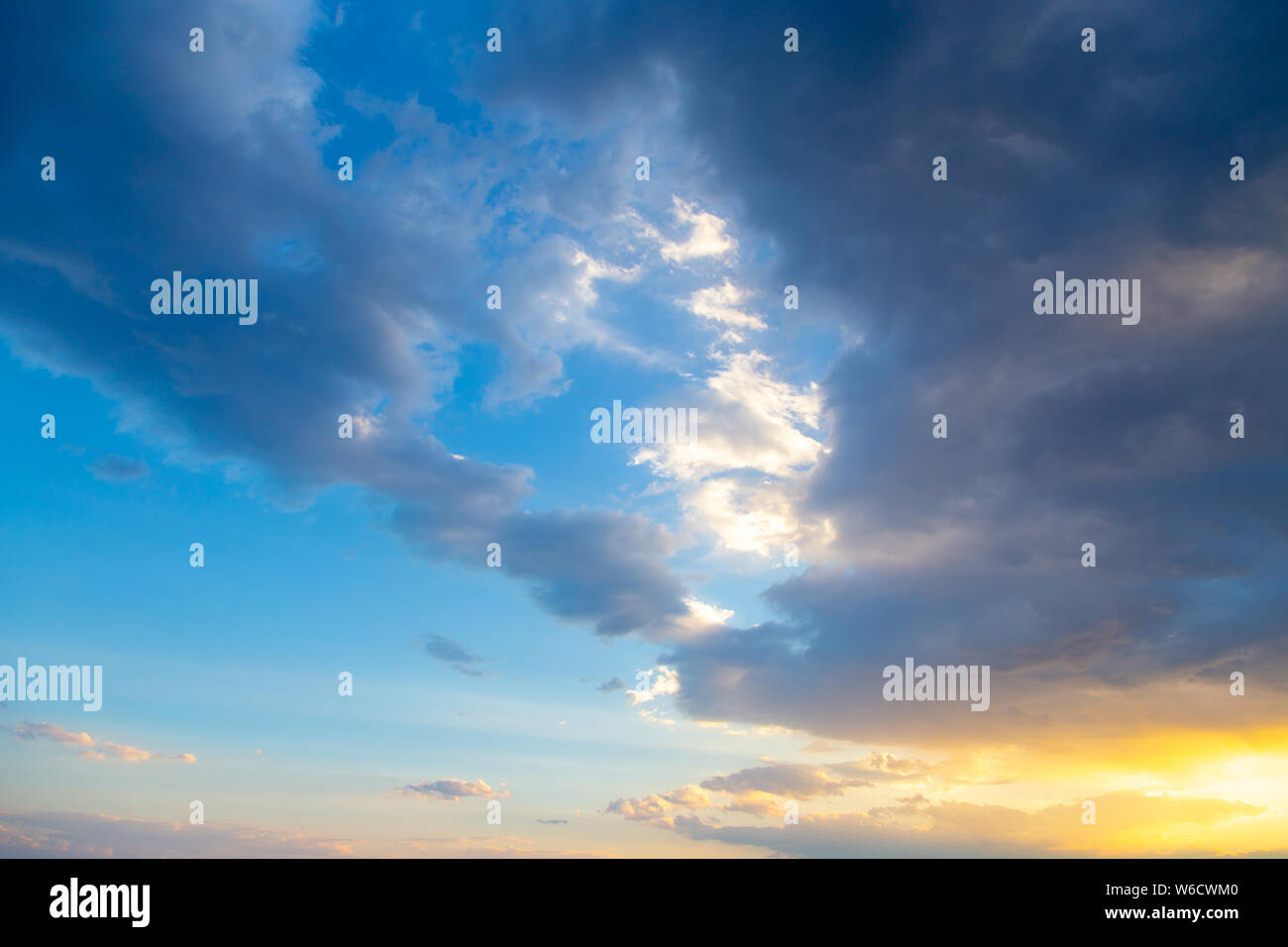 blue sky with clouds. natural background Stock Photo - Alamy