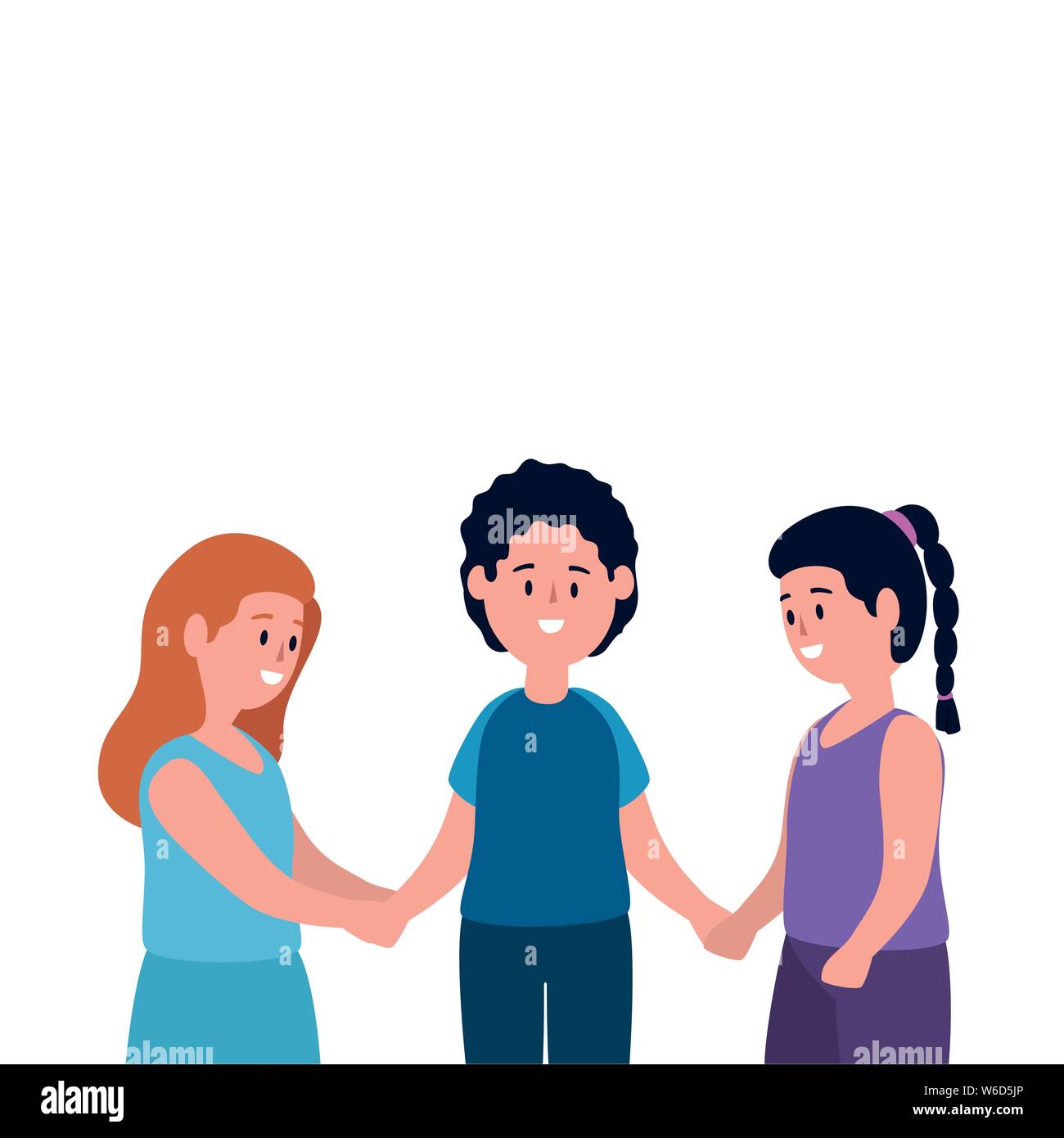 little kids group avatars characters Stock Vector Image & Art - Alamy