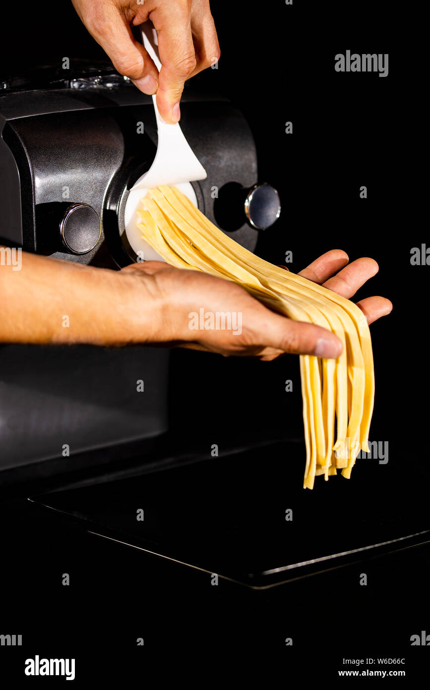 Home Made Rigatoni Pasta By Pasta Maker Stock Photo, Picture and Royalty  Free Image. Image 133166681.