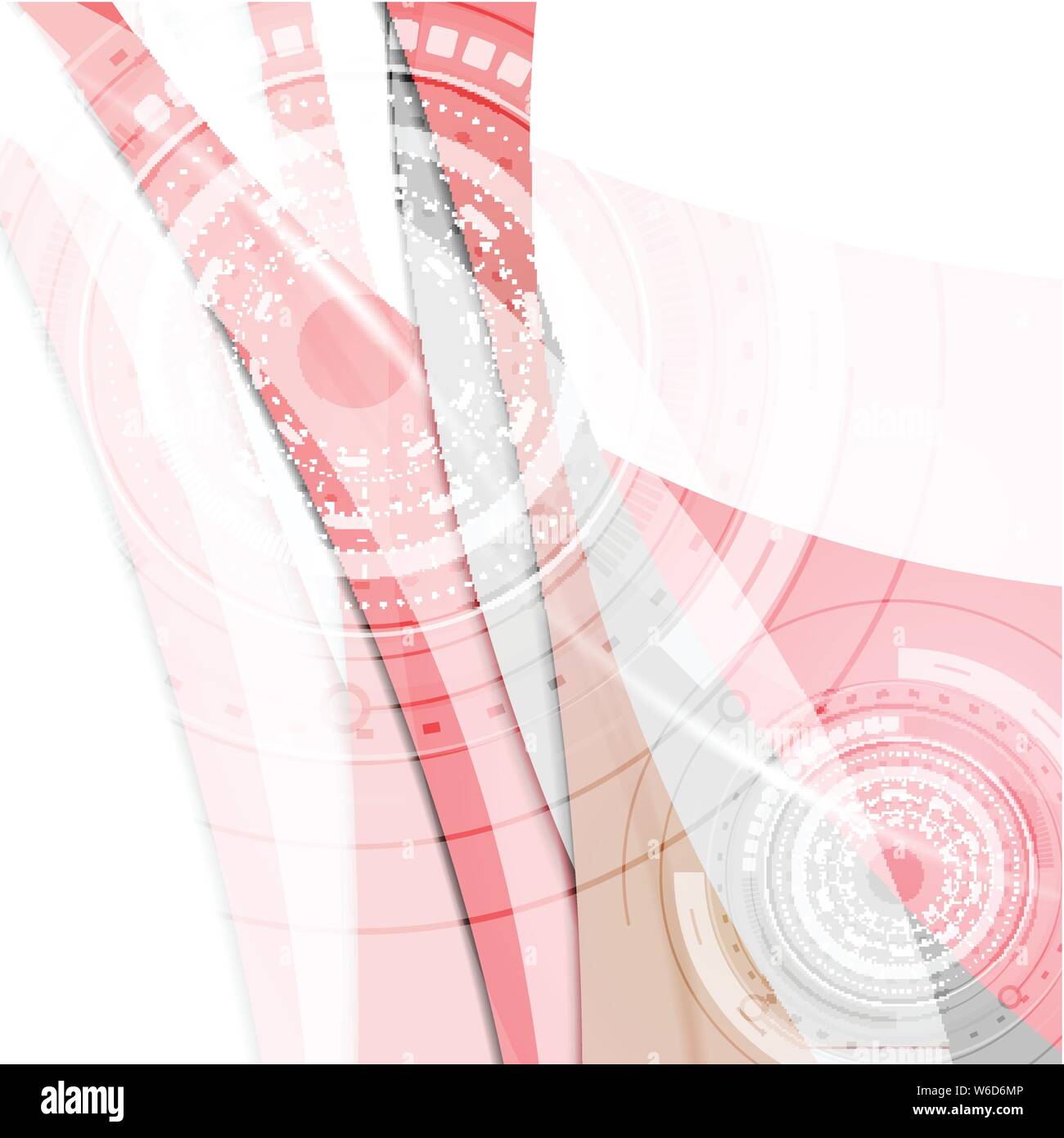 Abstract wavy technology background. Vector design Stock Vector Image ...