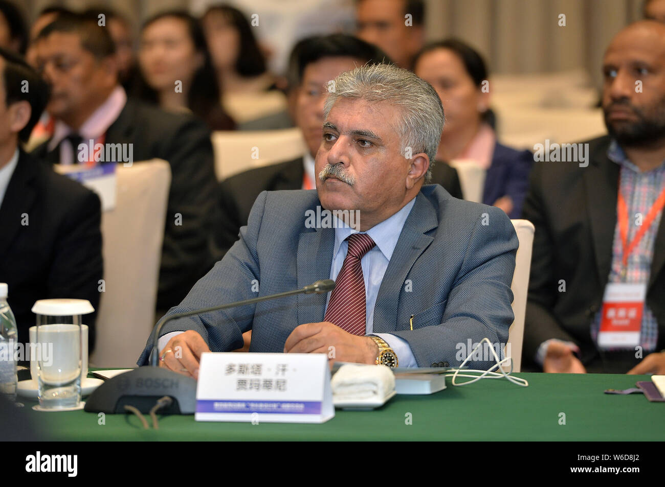 Dostain Khan Jamaldini, Chairman of Gwadar Port Authority (GPA) of Pakistan, attends the Chengdu Exchange Conference of the 4th Mayors' Visiting Progr Stock Photo