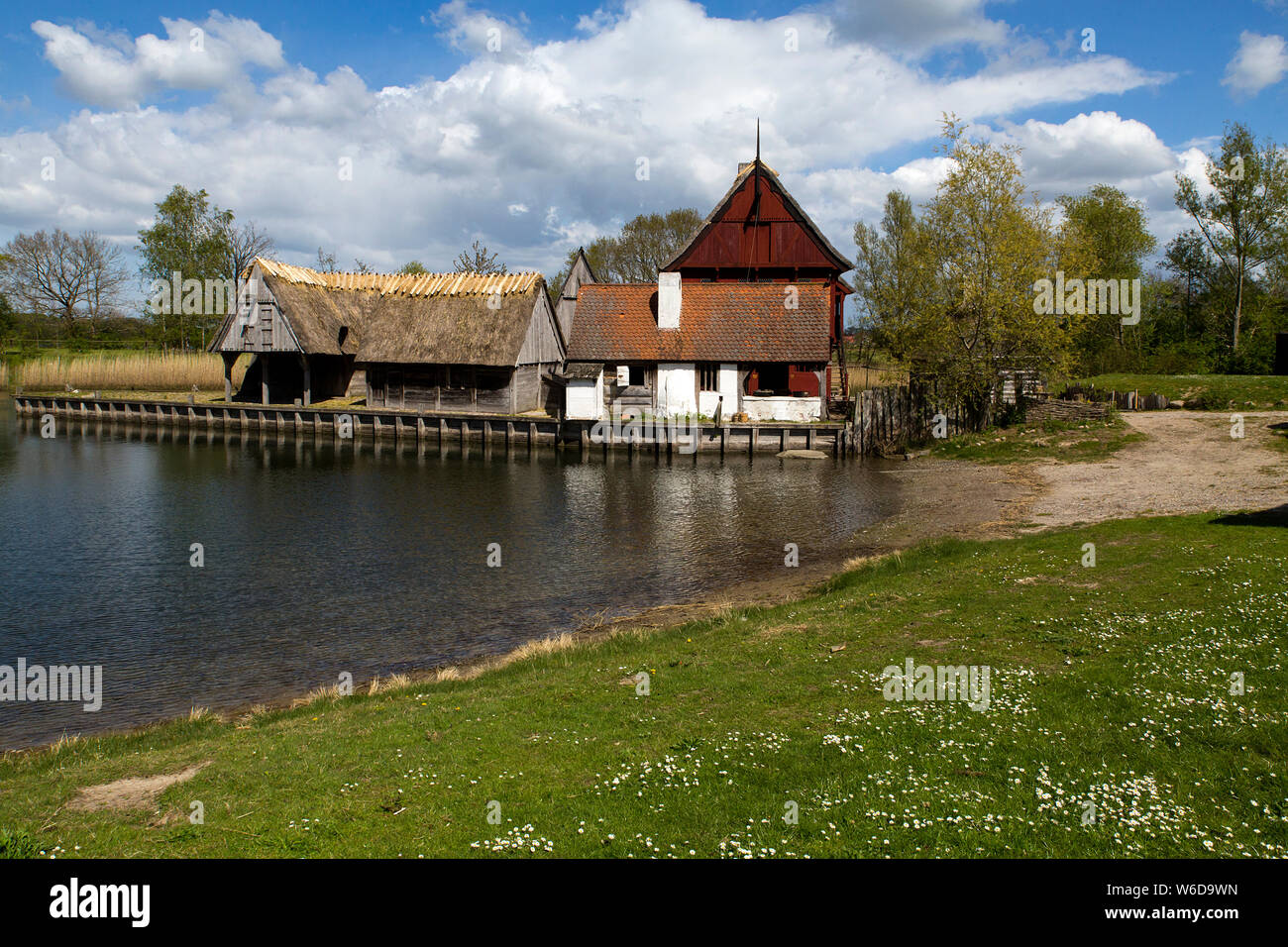 A view of the little medieval village which is one of the attractions ...