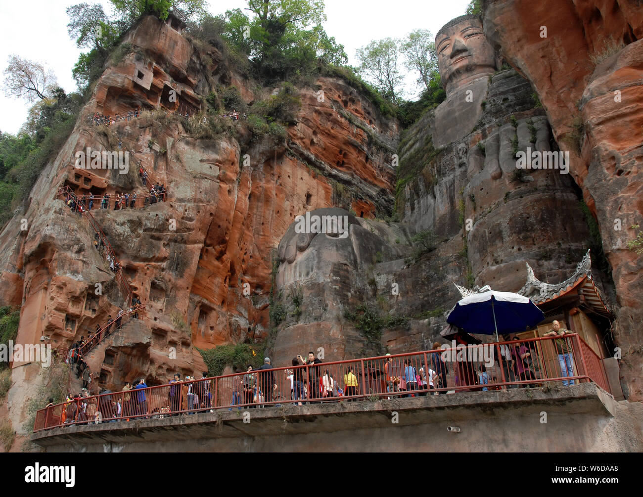 The Leshan Giant Buddha or Leshan Grand Buddha near Chengdu. This is
