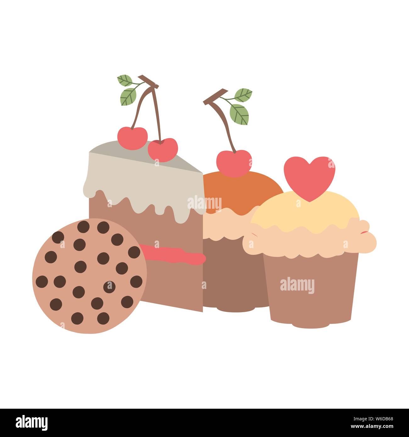 delicious bakery cakes and cookies Stock Vector Image & Art - Alamy