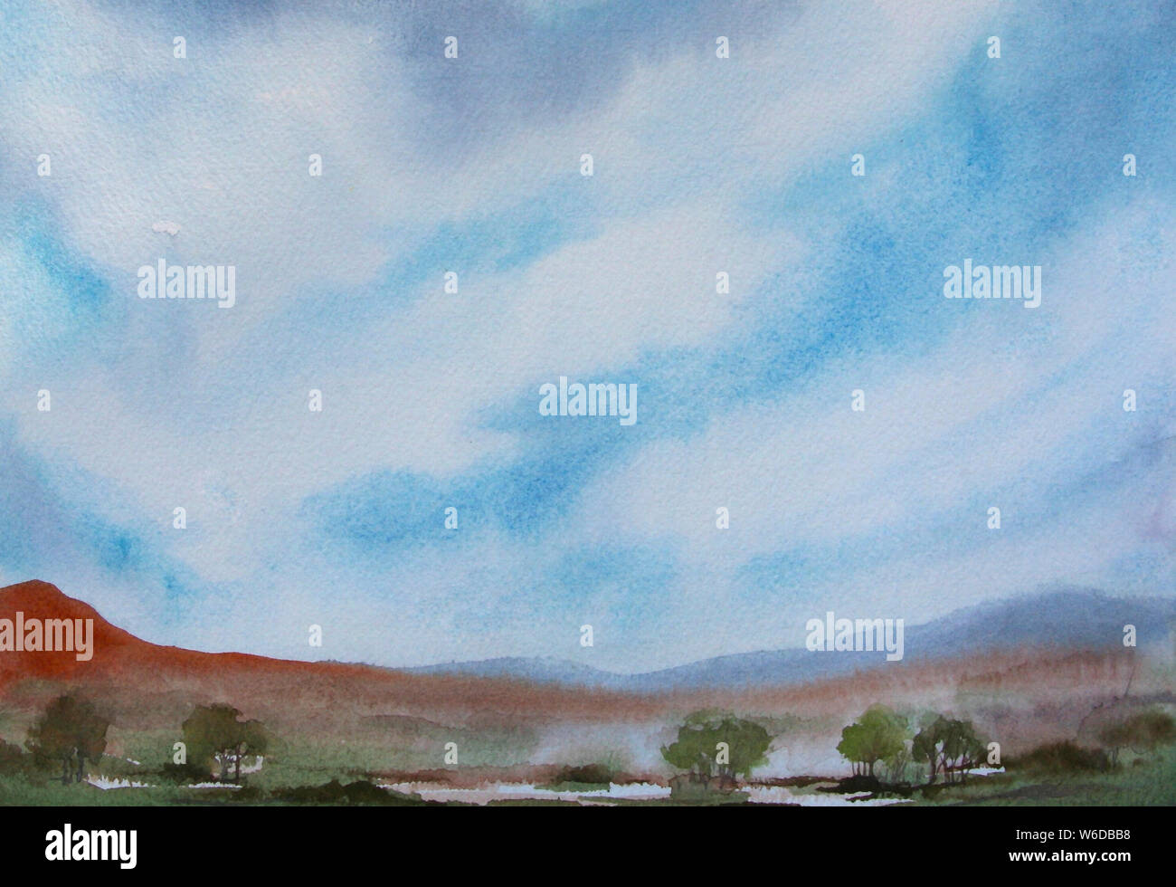 Watercolour scenery hi-res stock photography and images - Alamy