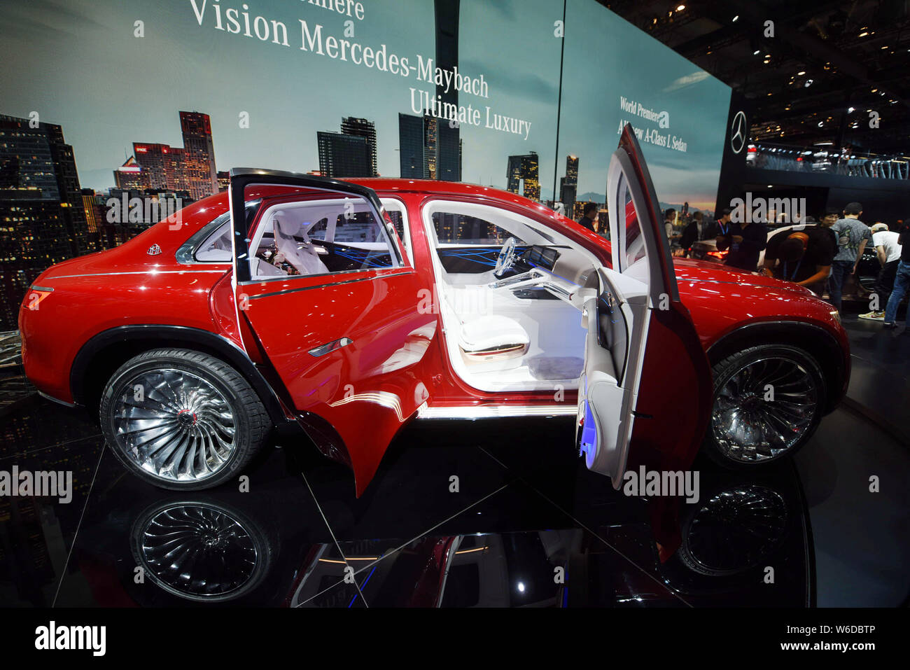 A Vision Mercedes-Maybach Ultimate Luxury concept car is on display during the 15th Beijing International Automotive Exhibition, also known as Auto Ch Stock Photo