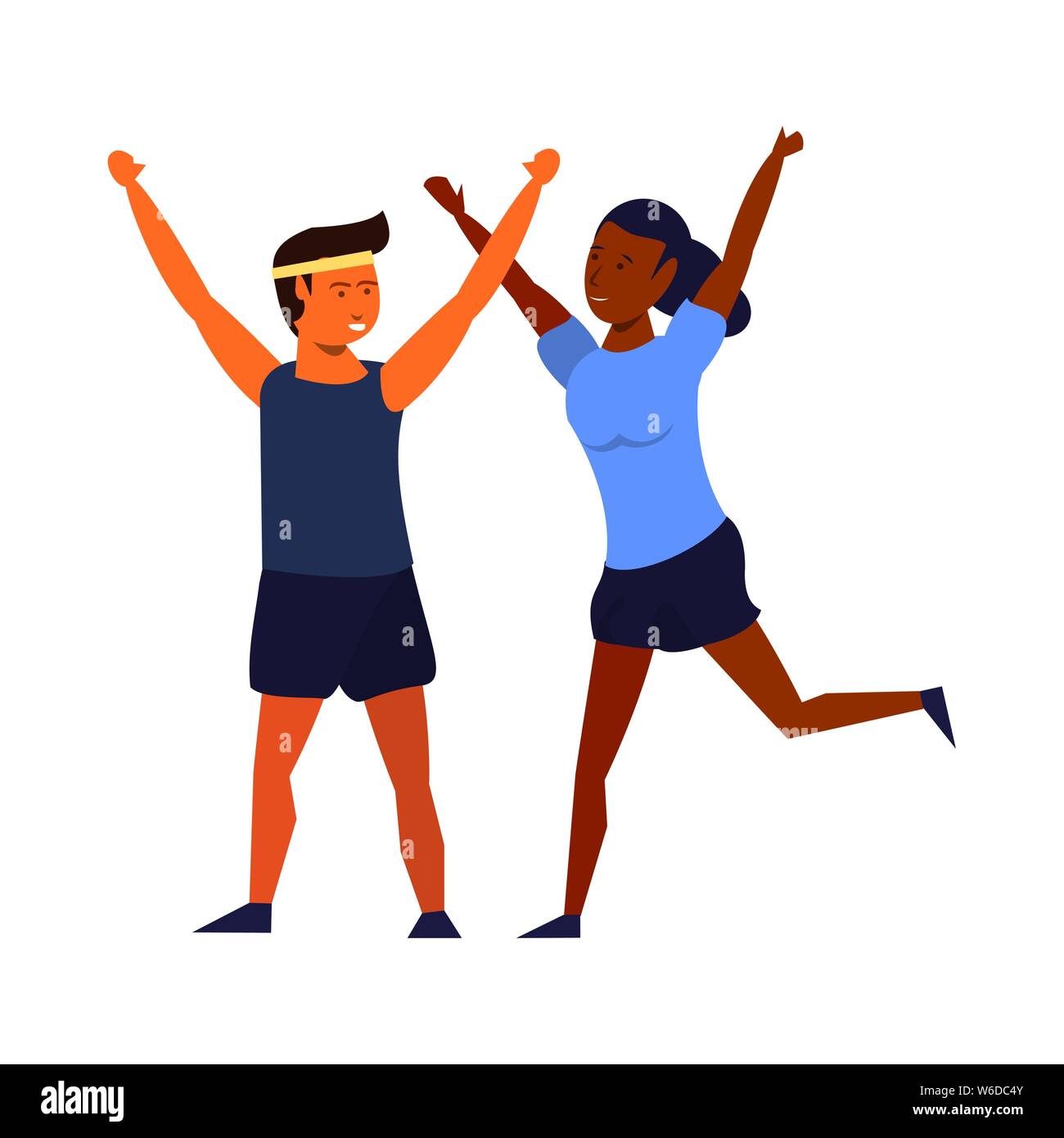 fitness sport exercise lifestyle cartoon Stock Vector Image & Art - Alamy