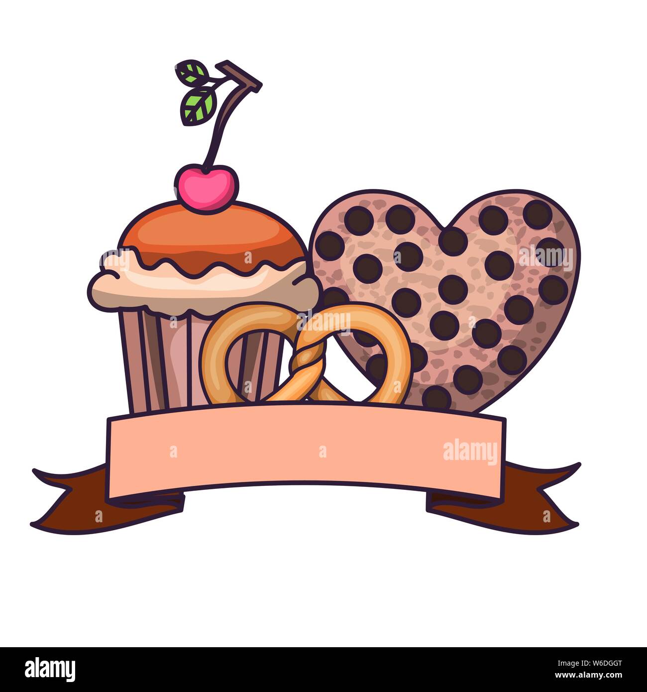 delicious bakery cakes and cookies Stock Vector Image & Art - Alamy