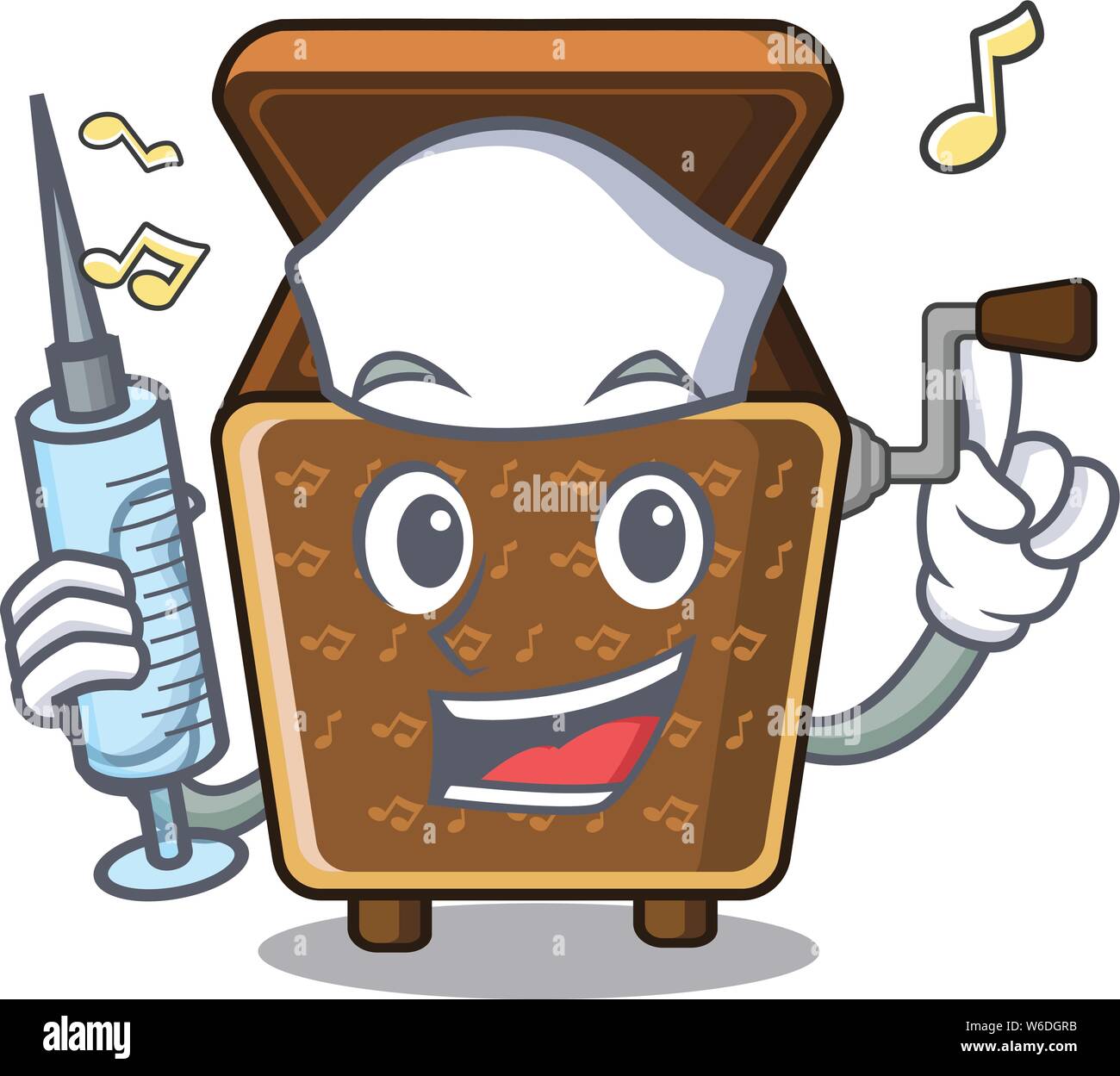 Nurse music box isolated with the cartoon Stock Vector Image & Art Alamy