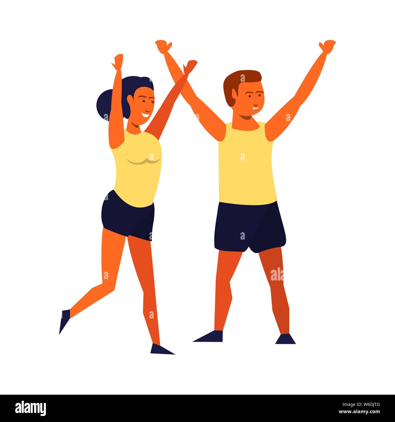 fitness sport exercise lifestyle cartoon Stock Vector Image & Art - Alamy
