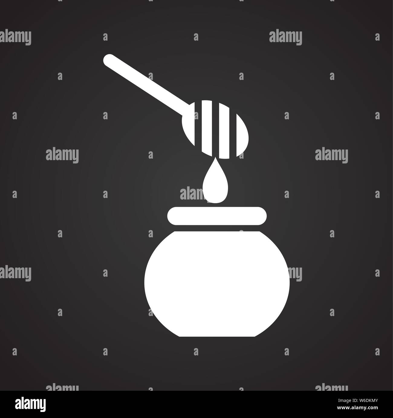 Beekeeping related icon on background for graphic and web design ...