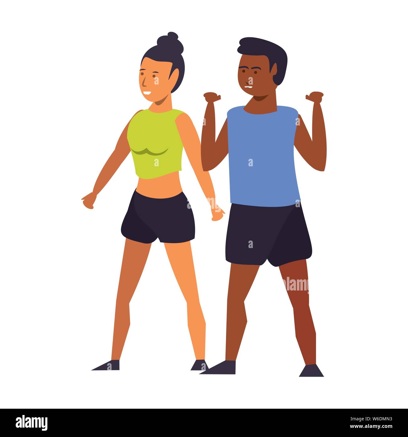 fitness sport exercise lifestyle cartoon Stock Vector Image & Art - Alamy