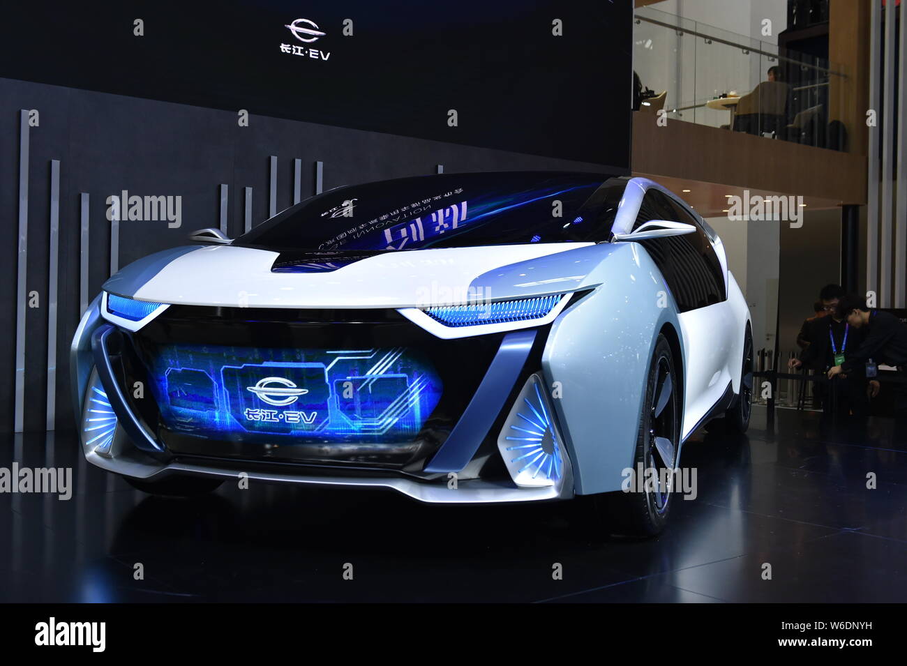 A C level concept car of Changjiang EV is on display during the