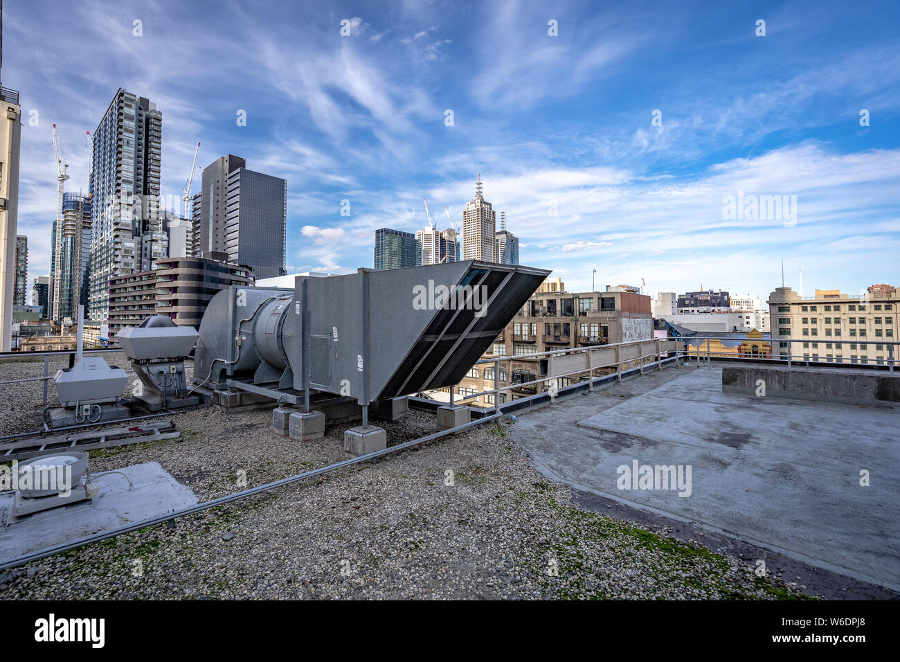 Melbourne, Australia Air conditioning exhaust pipe on Melbourne