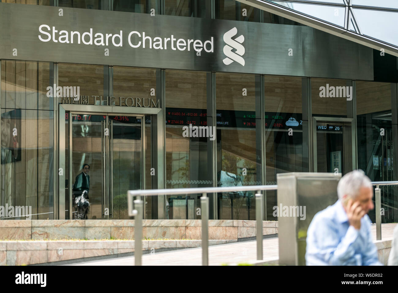 File A Pedestrian Walks Past A Branch Of London Listed Standard