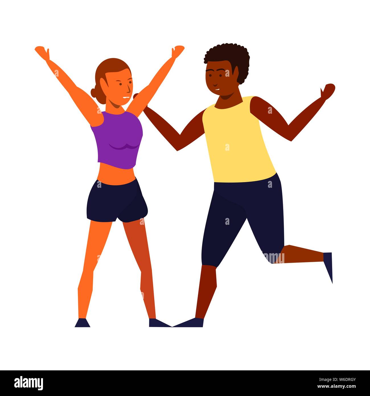 fitness sport exercise lifestyle cartoon Stock Vector Image & Art Alamy