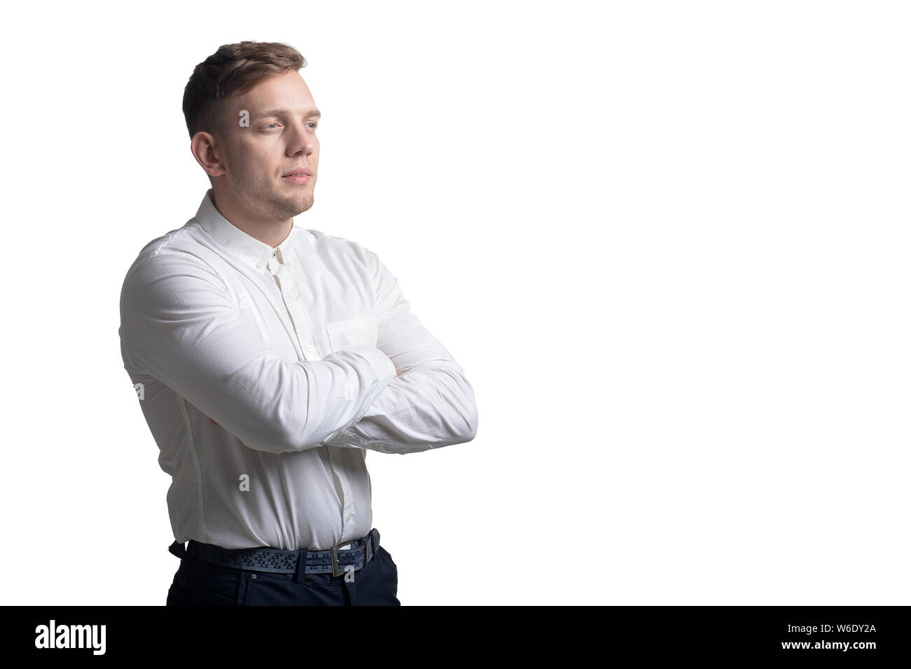 Man wearing white shirt hi-res stock photography and images - Alamy