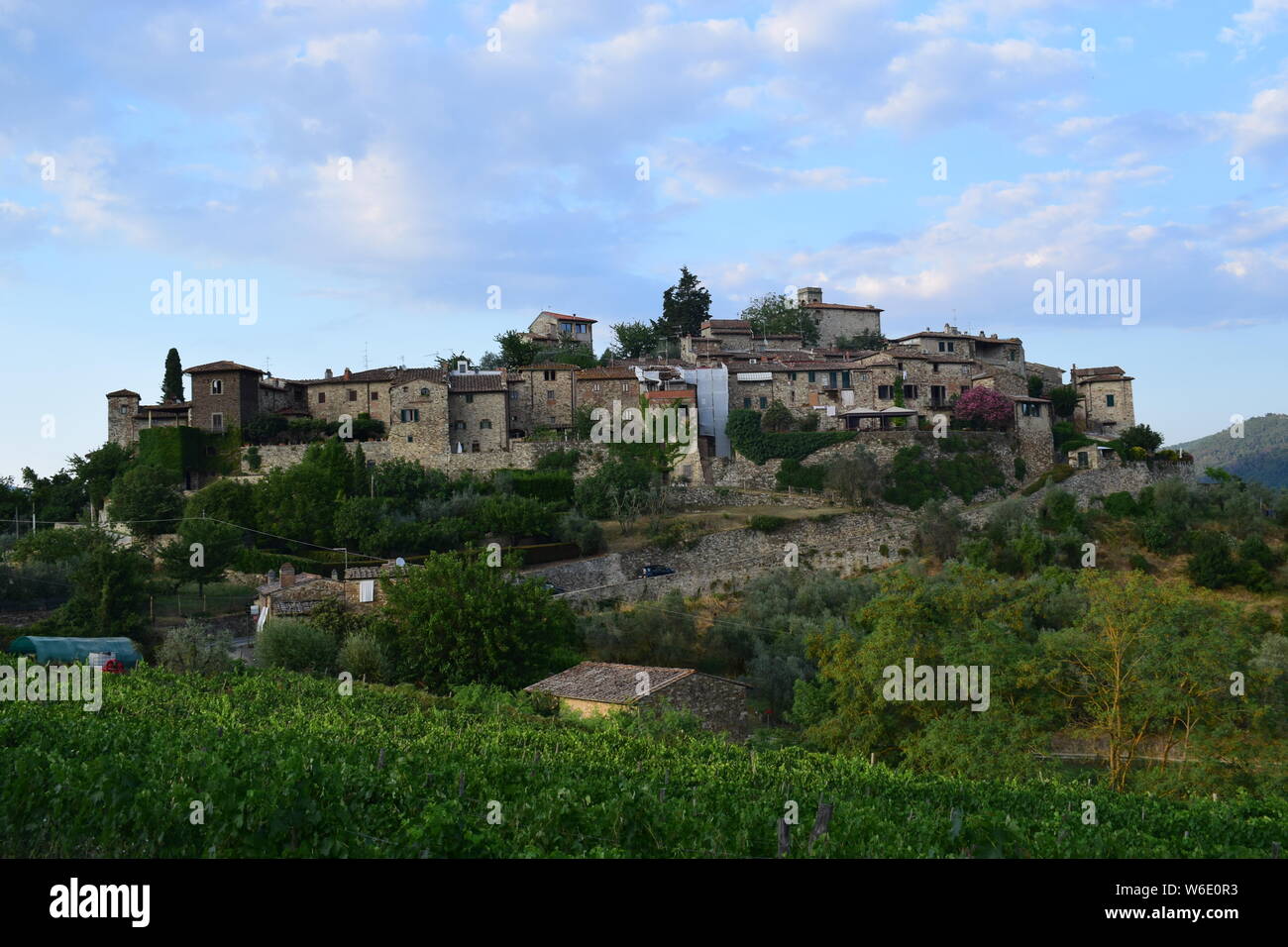 Montefioralle in Tuscany Stock Photo - Alamy