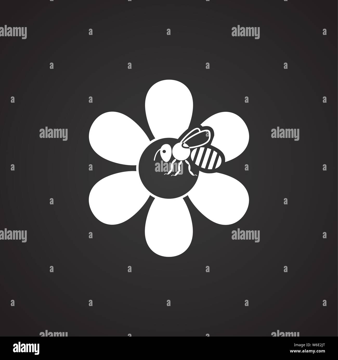 Beekeeping related icon on background for graphic and web design ...