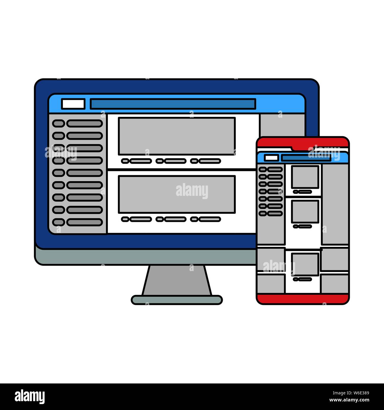 social media network chatting cartoon Stock Vector