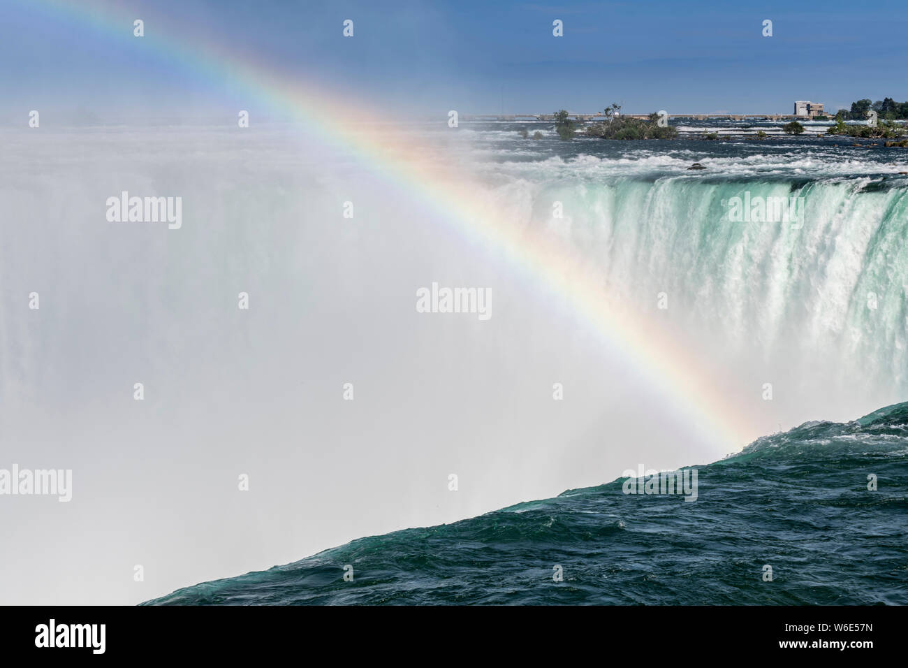 Rainbow over Niagara Falls Stock Photo