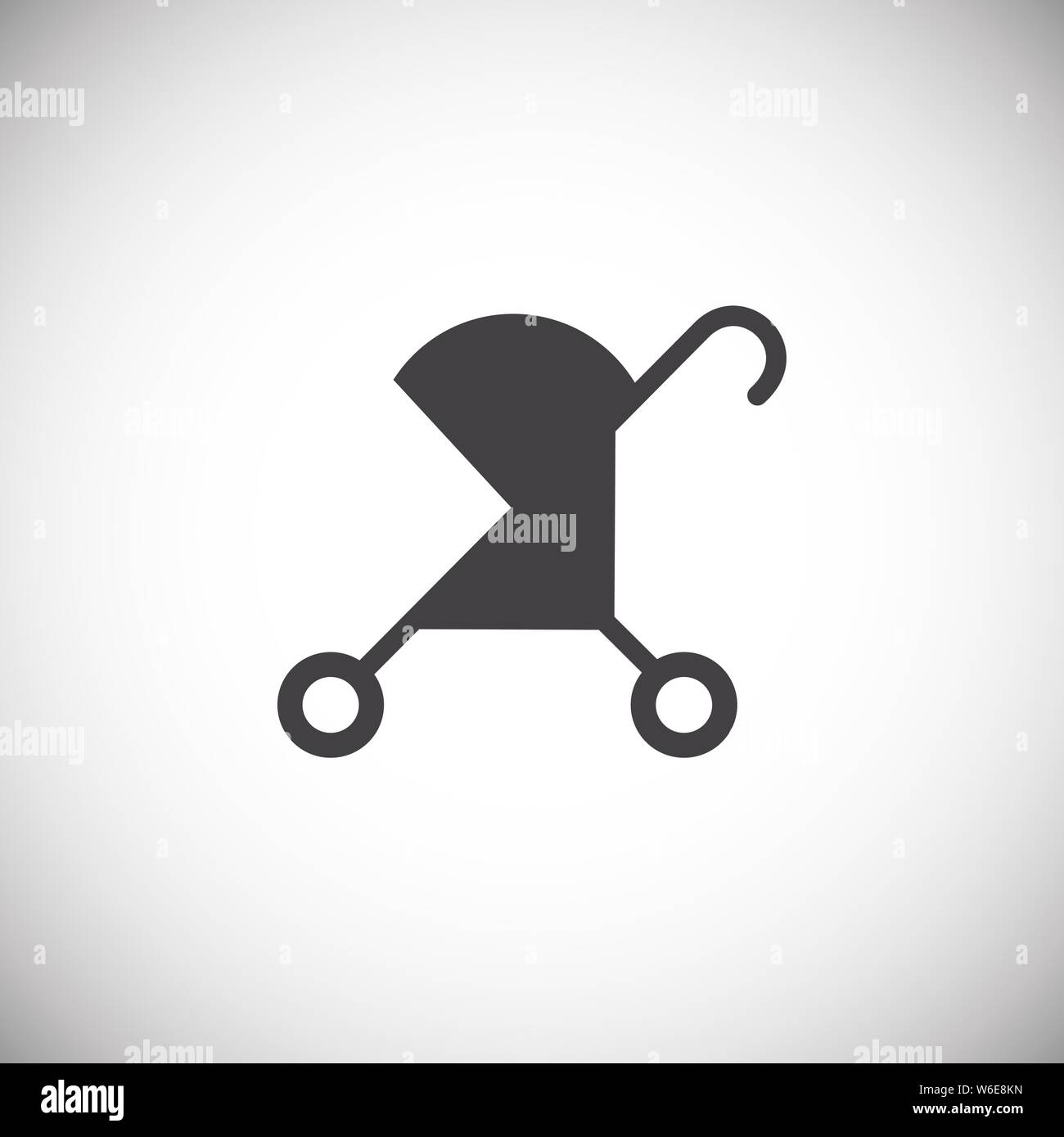 Stroller icon on background for graphic and web design. Simple ...