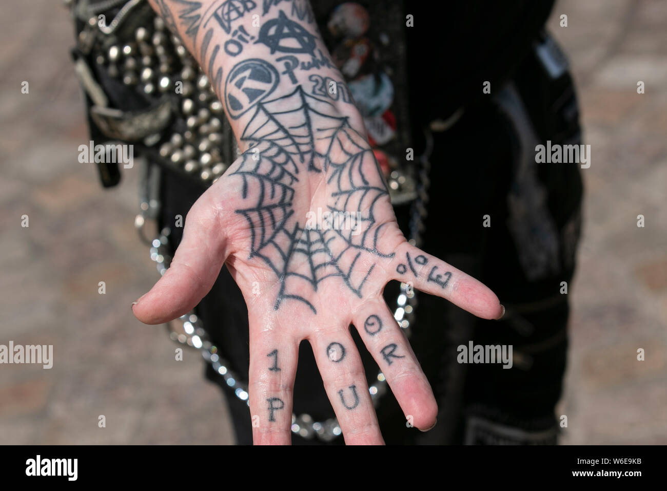 Inked Fingers High Resolution Stock Photography And Images Alamy