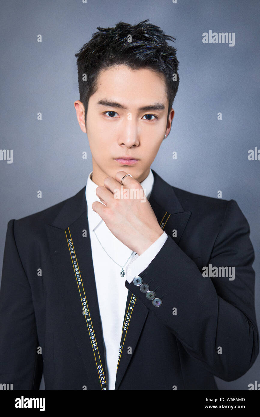 Chinese actor and model Sheng Yilun, also known as Peter Sheng, poses