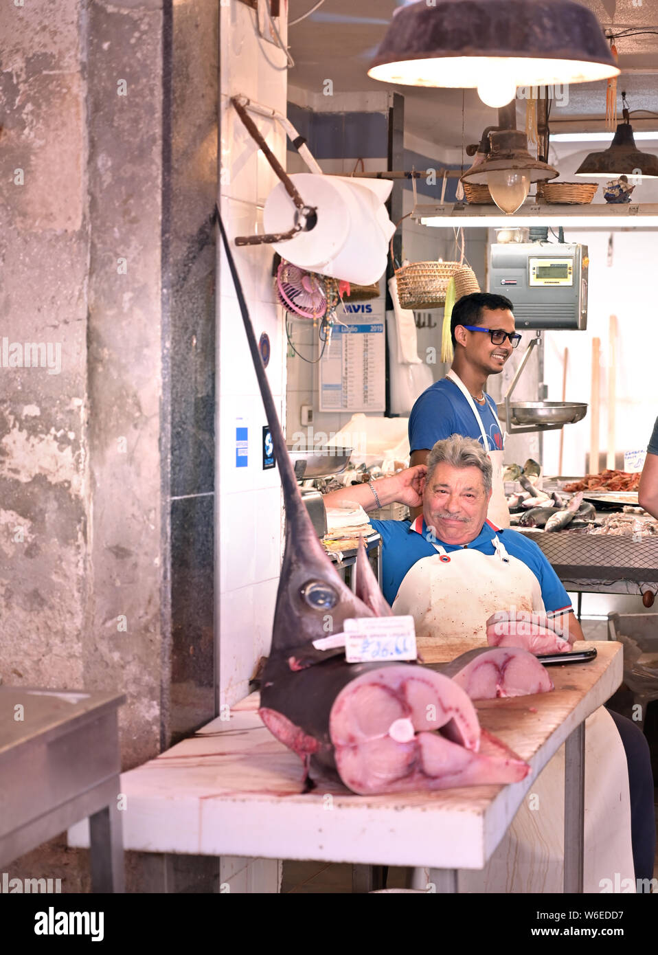 Old Ortigia market, Siracusa Sicily Stock Photo Alamy